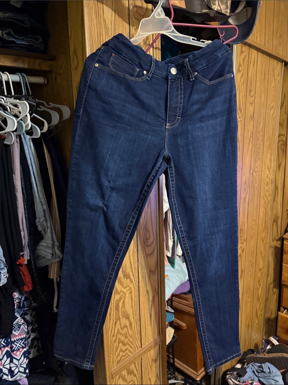 Seven7 Women's Dark Indigo Skinny Jeans